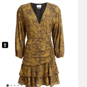 Saylor Electra Snake-Printed Mini Dress
